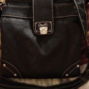 Black leather purse